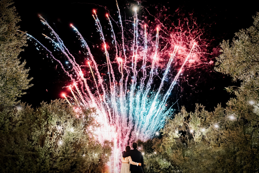 Matrimonio a Masseria Don Luigi fuochi d'artificio