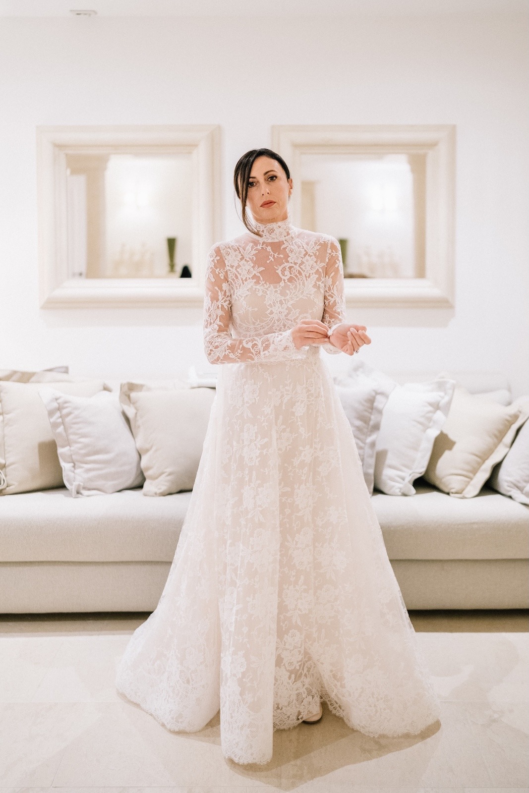 Matrimonio invernale a Borgo Egnaziaritratto sposa